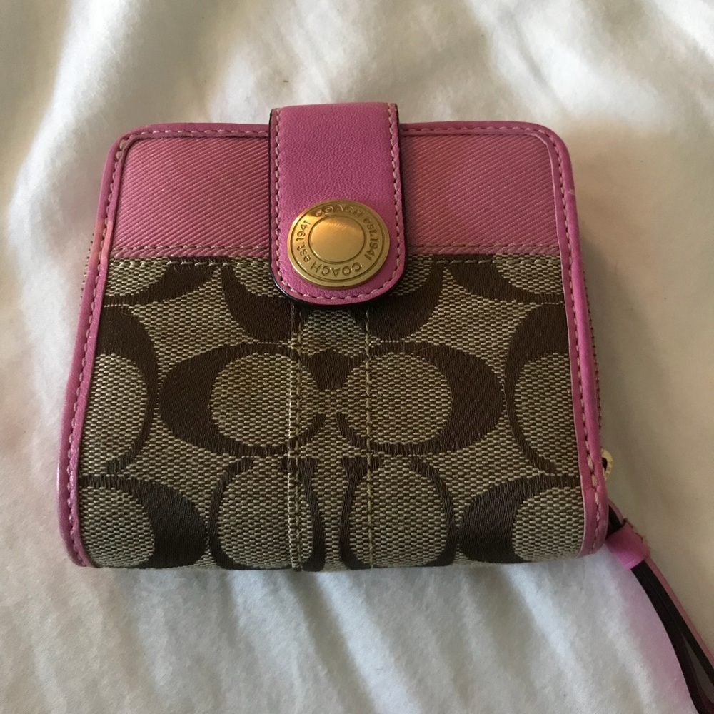 Coach Signature Stripe Wallet